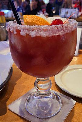 Sangria Margarita, frozen with salt