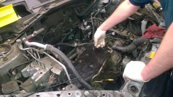 Toyota Rav 4
Clyinder block threads being replaced