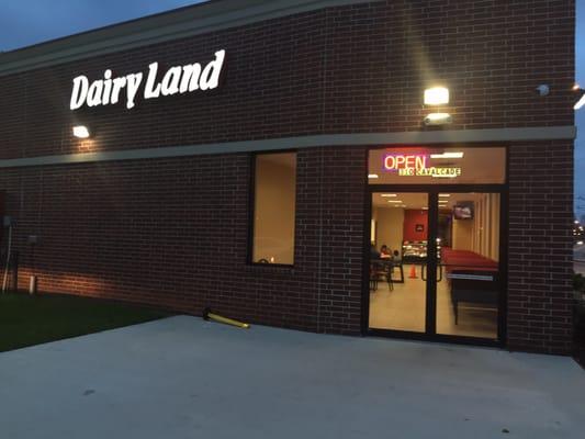 New Dairy Land is located at 310 Calvacade, near the Metro Rail.  Same spot just new building.