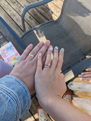 Our rings (made by each other)! :)