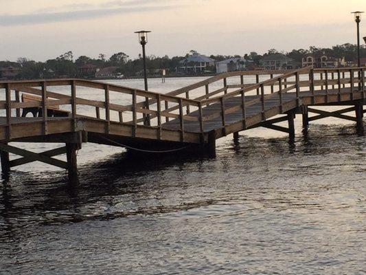 The fishing boardwalk has been destroyed due to Irma 2017