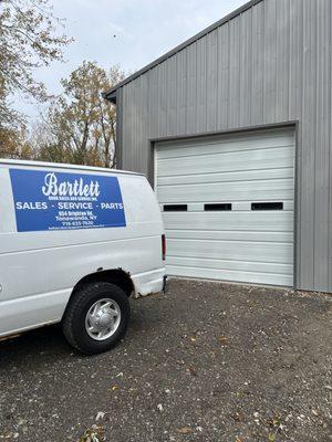 Commercial garage door to give the building a fresh look!