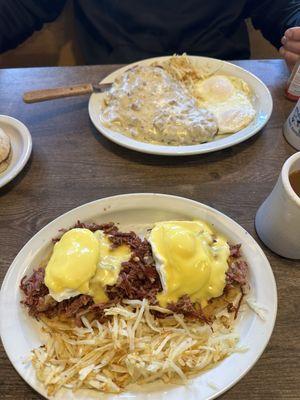 Irish bennie and country fried steak