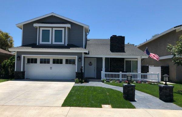 The new garage door makes a huge difference!