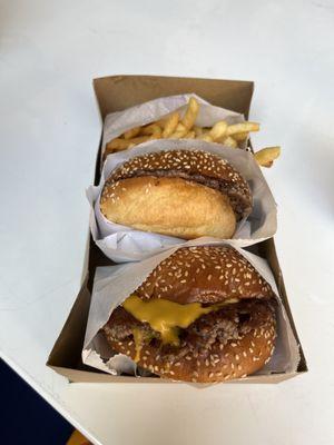 Classic double with fries