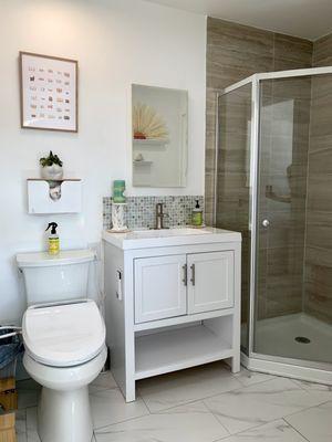 Upscale Private Bathroom in Treatment Room with Bidet