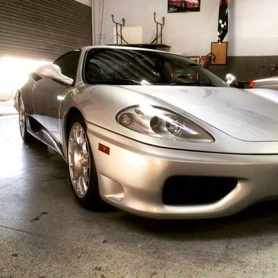 Ferrari After Paint Correction and Titanium coating