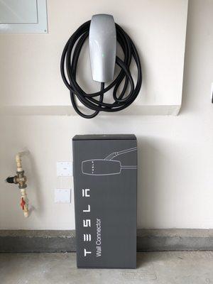 Tesla Wall Connector installed by Scott & Noah @ Trout Electric