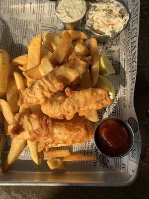 Belgium Beer Battered Fish & Chips