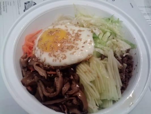 Bibimbap (traditional korean dish).