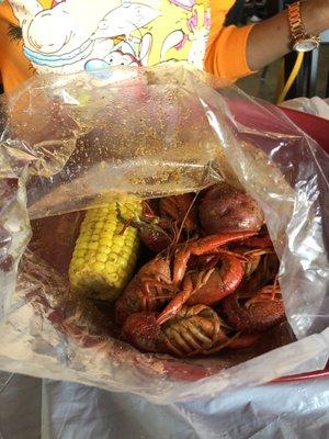 Crawfish in a bag