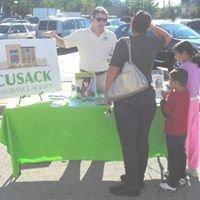 Cusack information table at the Oak Lawn Farmer's Market