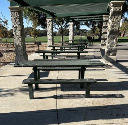 Picnic benches!