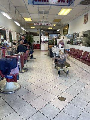 In the barbershop