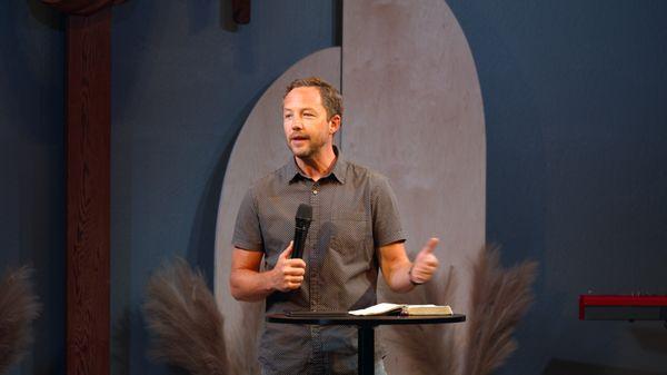 Pastor Zach teaching from our Pursue series.