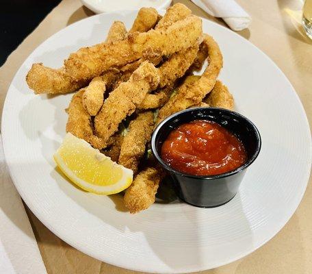 Calamari strips