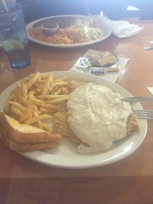 Yup! Chicken fried steak was good. Gravy not too salty. Huge portions