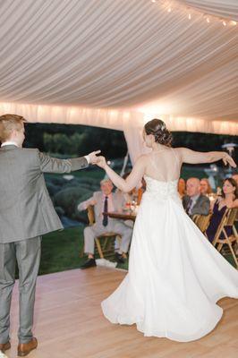 A few of our dance moves (with faces obscured for a little bit of privacy). Photo by Tetiana Photography.