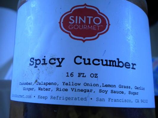 awesome spicy cucumber from Sinto