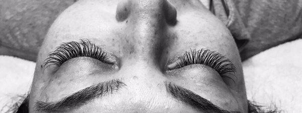 Beautiful set of lash extensions