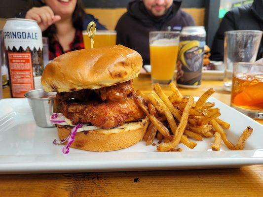 Fried chicken sandwich