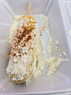 Regular elote with chilli