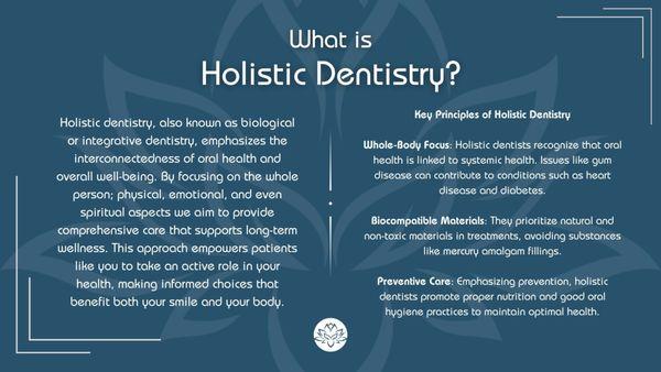 What is Holistic dentistry?