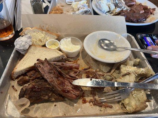 pile of stringy chewy bland brisket