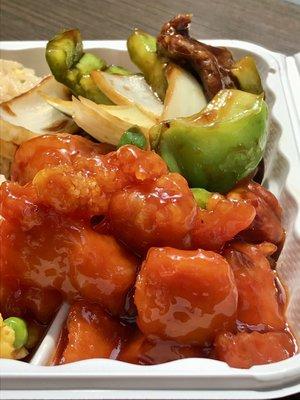 Orange Chicken (disclaimer - Newport Mall mood lighting may vary, please check local weather before scheduling a photo shoot)