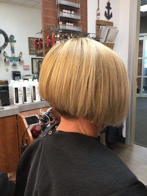 Short bob with highlights