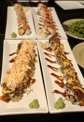 Benz Roll Tiger Roll Orange Dream Golden Salmon Roll