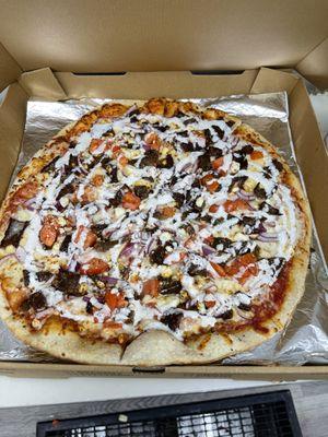 Greek pizza