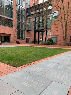 Memorial courtyard