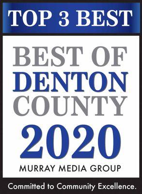 Top 3 Best of Denton County 2020