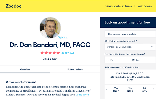 Don Bandari, MD FACC