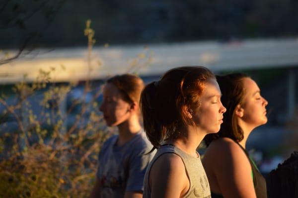 Sunset Yoga at 360Bridge Overpass 2