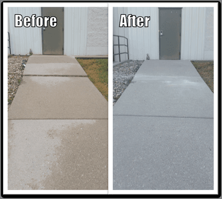 This is one of two concrete lifts we performed at a business here in Omaha, NE.  Both spots that we fixed were significant trip hazards.