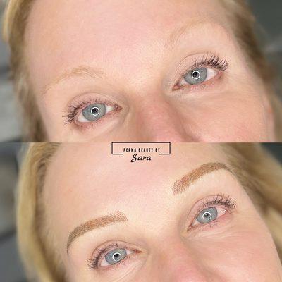 Combination of Microblading & shading