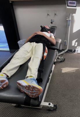 Spine Decompression allows for gradual increases in length which is painless and controlled by computer accuracy