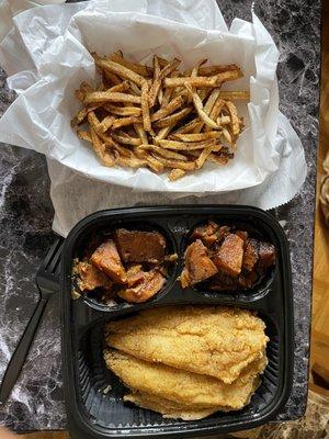 2pcs fried whiting w/ fries