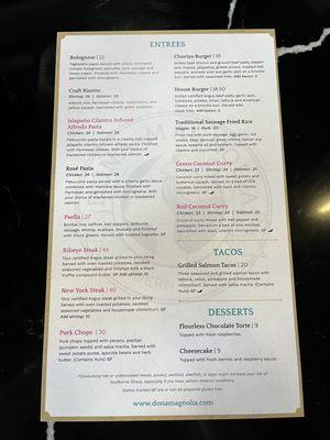 Food Menu