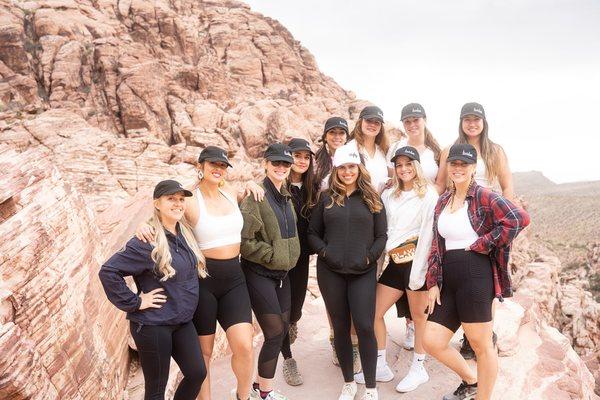 Bachelorette Hike for Susie at Red Rock