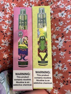 Rick and Morty vapes they are very good and a great deal