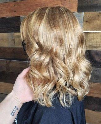 All "natural" golden balayage and cut by Kathlyn (@kathlynhair)