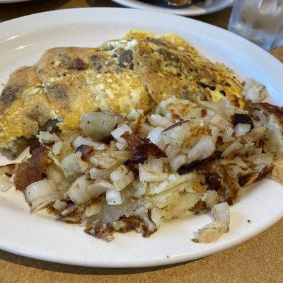 Gyros & feta omelette