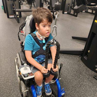 Meet Marcus! The Inspiration behind our gym. The owners wanted him to grow up in an environment that inspired strength!