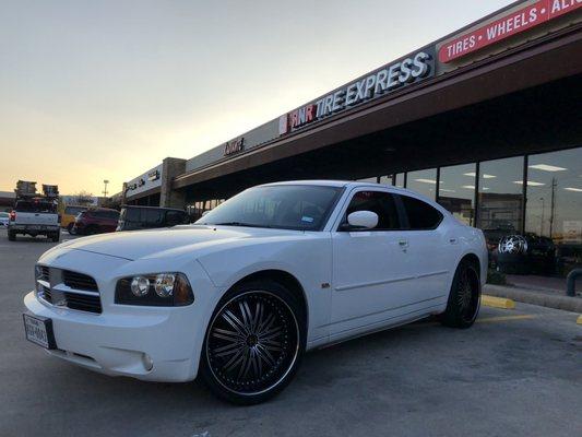 Dodge Charger!  Stop by today to get your wheel and tire upgrade!