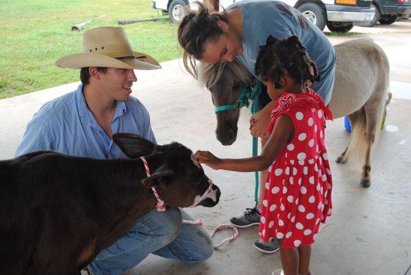 Monthly Childrens Event: Calf and Horse Visit!