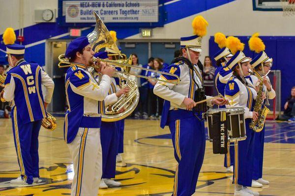 WCW Marching Band  during Rally