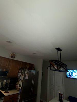 Kitchen ceiling - paint does not match as guaranteed; posted as part of 1 star review by Bree A.